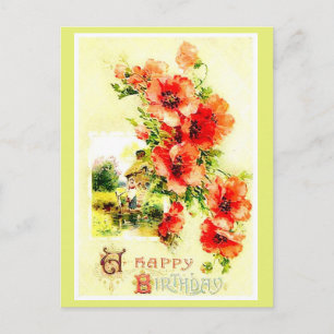 Reproduction vintage Un Bouquet de Voeux Carte pos
