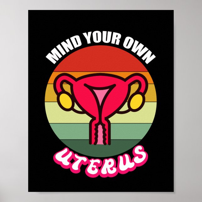 Reproductive Rights Shirt  Pro Choise Shirt Poster (Vorne)