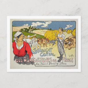 Reproduktion eines Plakats Werbung der 'Central Postkarte