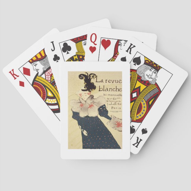 Reproduktion of a Advertising 'La Revue Bla Spielkarten (Rückseite)