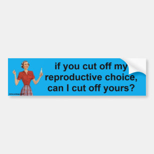 reproduktive Wahl Autoaufkleber