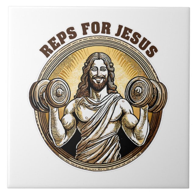 Reps für Jesus Fliese (Vorderseite)