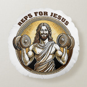 Reps für Jesus Rundes Kissen