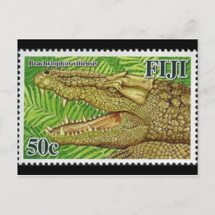 Reptil-Briefmarke Postkarte