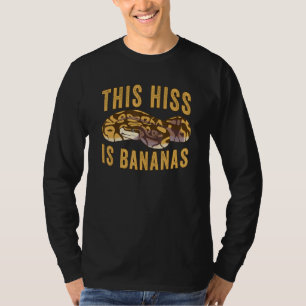 Reptil Dieses Zischen ist Bananen Ballpython T-Shirt