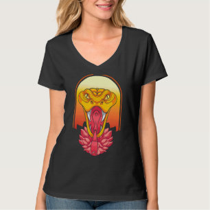 Reptil Floral Predator Animal Sunset Blume T-Shirt