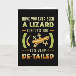 Reptil Lizard Gecko TierReptilien Funny Geschenk Karte