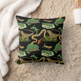 Reptil, Lizards und Amphibienmuster Kissen