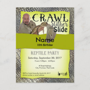 Reptil-Party Einladungen Weg-Standort Party