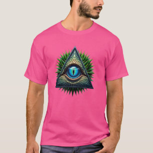 Reptile Alle sehen Auge Lizard Menschen Verschwöru T-Shirt
