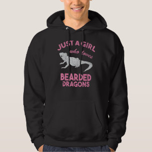 Reptile Animal Girls Pet Lizard Bartete Dragon Hoodie