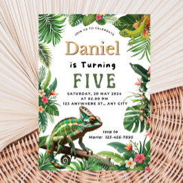 Reptile Birthday Einladung