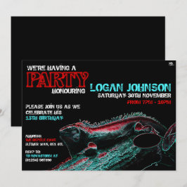 Reptile Birthday Party Einladungen