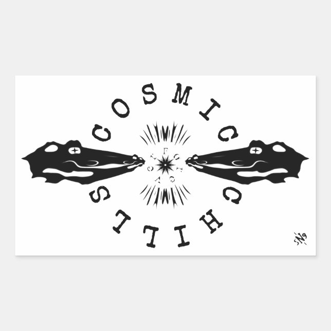 Reptile Catfish Kühlmotto v1 Rechteckiger Aufkleber (Vorderseite)