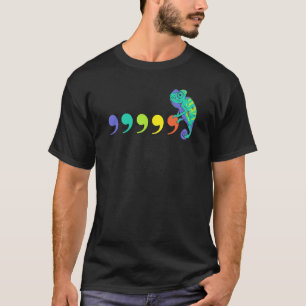 Reptile Lizard Animal Herpetologin Chameleon Comm T-Shirt