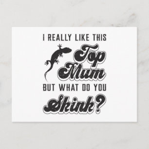 Reptile Lizard Gecko Reptiles Dragon Funny Gift Postkarte