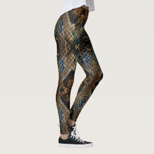 Reptile Skin Design auf Leggings