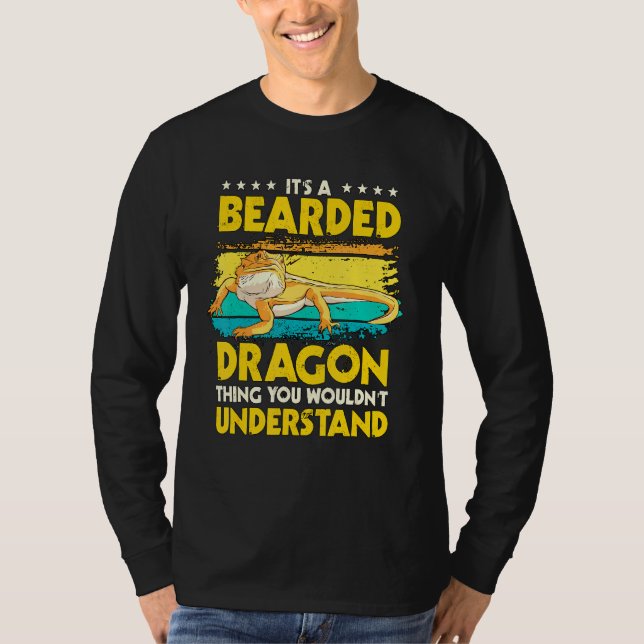 Reptile Zitat sein ein bärtiger Drachen Ding Bart  T-Shirt (Vorderseite)