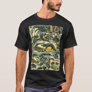 Reptiles Collection Diagramm Schlangenarten T-Shirt