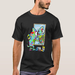 Reptiles Panther Chameleon Farbänderung Tier C T-Shirt