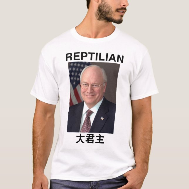 Reptilian Dick Cheney Overlord Shirt (Vorderseite)