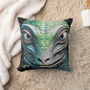 Reptilian Lizard Man Alien Extraterrestrial wird Kissen