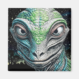 Reptilian Lizard Man Alien Extraterrestrial wird Magnet