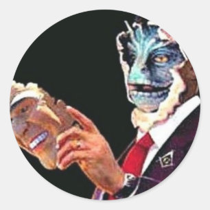 Reptilian Runder Aufkleber