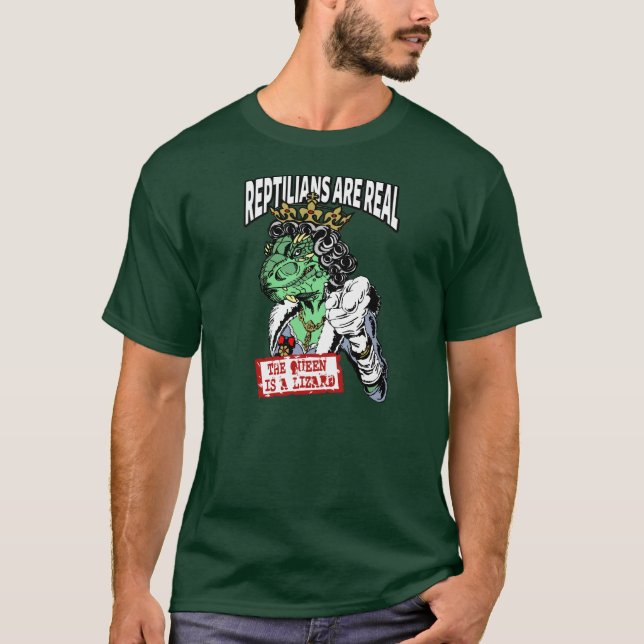 Reptilians sind wirklich - die Königin ist eine T-Shirt (Vorderseite)
