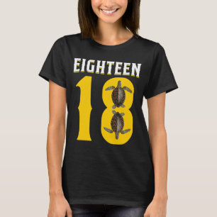 Reptilien 18. Geburtstag Tortoise Reptile Eigentüm T-Shirt
