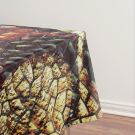 Reptilien der Haut mit gelblichen und dunklen Flec Tischdecke
