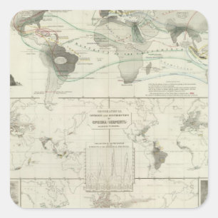 Reptilien, Ophidien Quadratischer Aufkleber