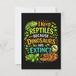 Reptilien regieren dankeskarte