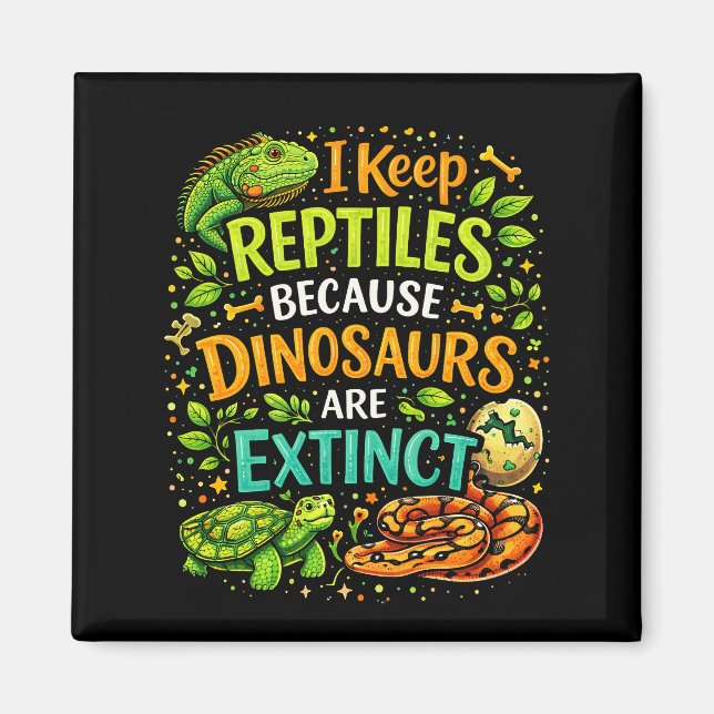 Reptilien regieren magnet (Vorne)