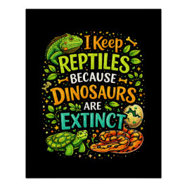 Reptilien regieren poster