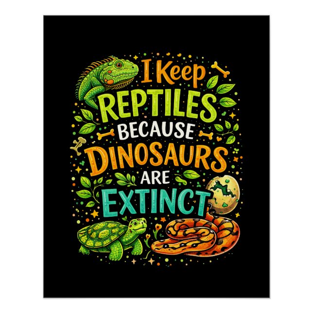 Reptilien regieren poster (Vorderseite)