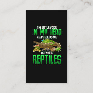Reptilienliebhaber Schlangenfrösche und Schildkr Visitenkarte