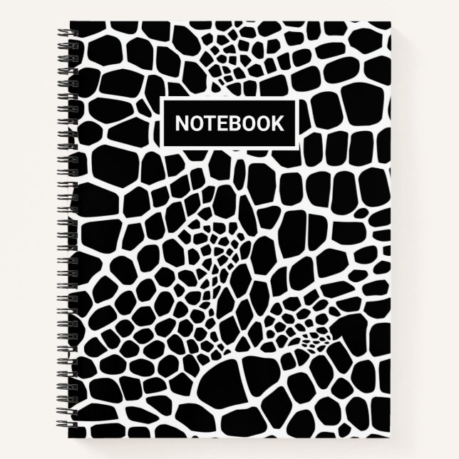 Reptilientienprint Notizbuch (Vorderseite)