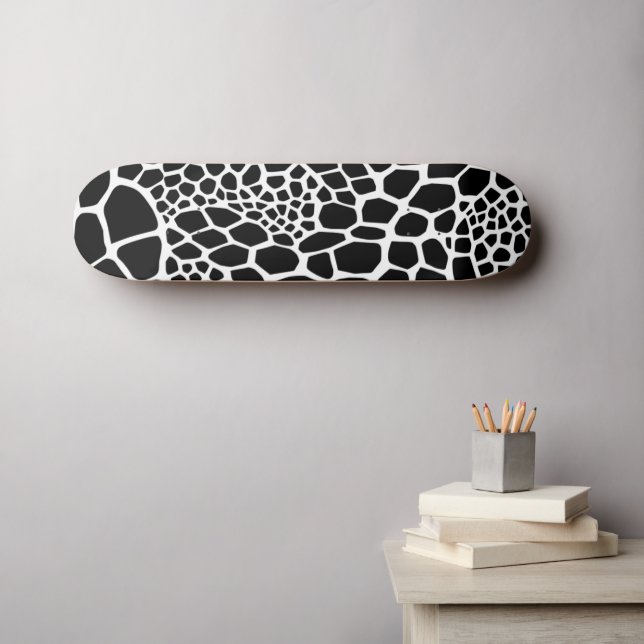 Reptilientienprint Skateboard (Wandkunst (Horz))