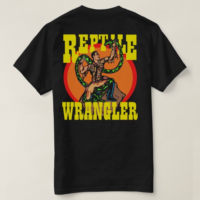 REPTILwrangler-SCHLANGE T-Shirt (Design Rückseite)