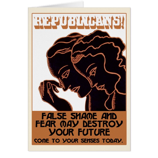 Républicains ! Honte et crainte fausses [carte] (Devant)