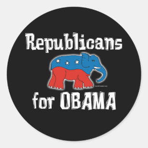 Républicains pour des autocollants d'Obama