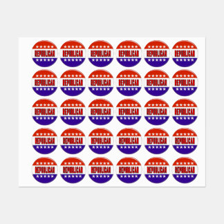 Republican Button Etiketten