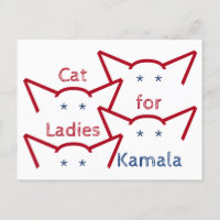 Republican Cat Ladys for Kamala Harris Ears ASCII