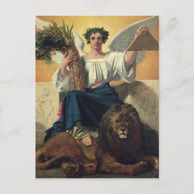 Republik, 1848 postkarte (Vorderseite)