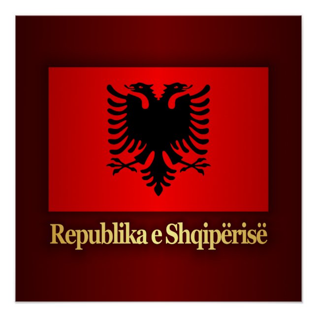 Republik Albanien Poster (Vorderseite)