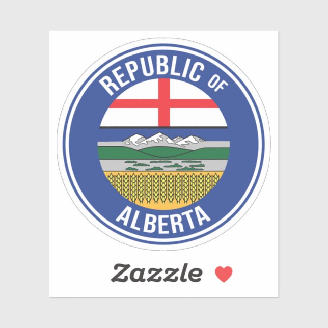 Republik Alberta WEXIT Aufkleber (Blatt)