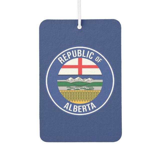 Republik Alberta WEXIT Autolufterfrischer (Vorderseite)