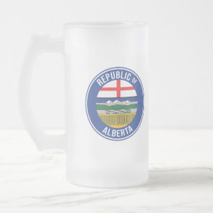 Republik Alberta WEXIT Mattglas Bierglas