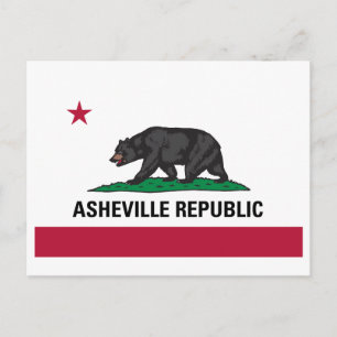 Republik Asheville Postkarte